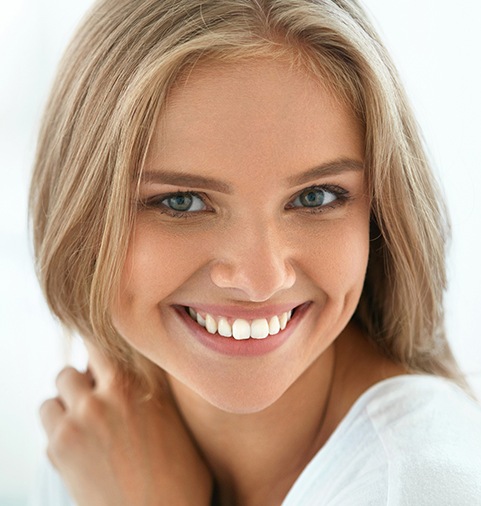 Young woman with brilliant white smile